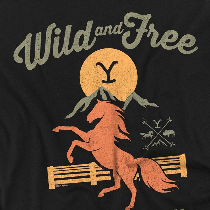 Immagine prodotto Yellowstone Wild & Free Maglietta Uomo (M)