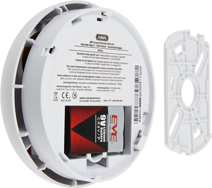 Actual product image Abus Smoke detector RM40 Li wireless