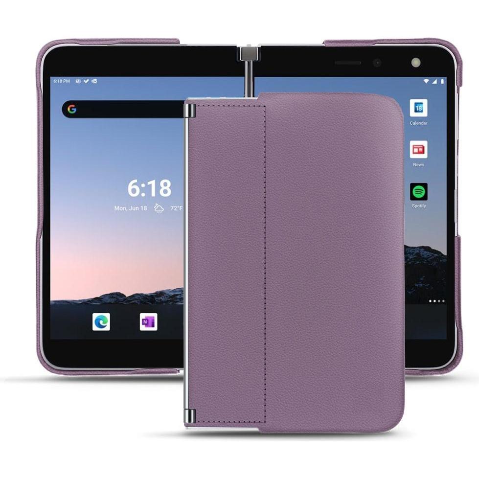 Noreve Lederschutzhülle (Microsoft Surface Duo 2), Smartphone Hülle, Violett