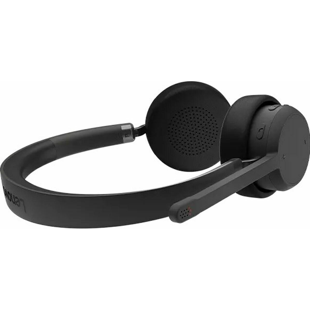 Thumbnail - Lenovo Wireless Stereo Headset (Kabellos, USB-C), Office Headset, Schwarz