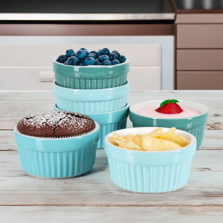 Produktbild Com-four 6er-Set Soufflé-Förmchen (9 cm)