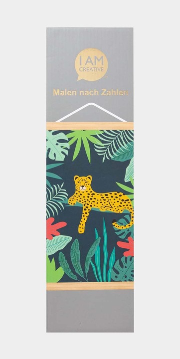 Actual product image I Am Creative Painting by numbers, Jaguar, Wall decoration