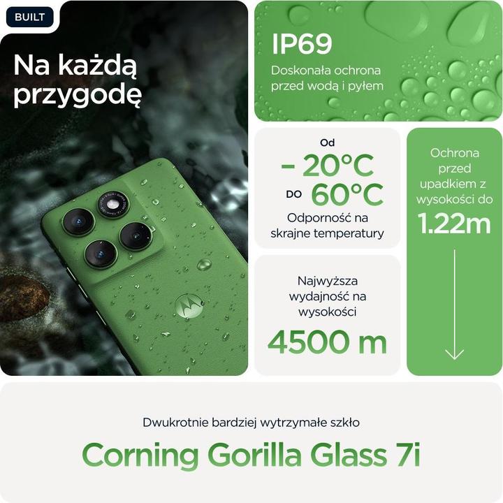 Produktbild Motorola Edge 60 (256 GB, Pantone Shamrock, 6.67", Dual SIM, 5G)
