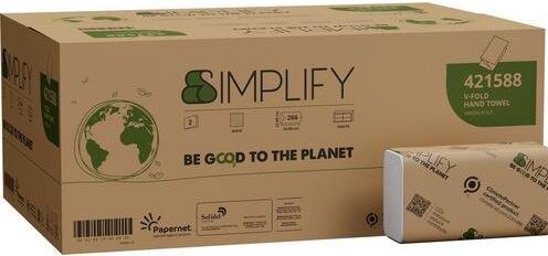 Papernet V-Falz Falthandtücher, 2 Lagen, 266 Blatt (15x)