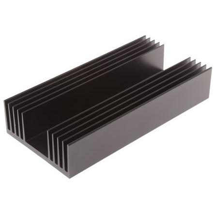 Rs Pro, Zubehör Elektroinstallation, Kühlkörper für Universelle rechteckige Alu 0.5°C/W, 250mm x 125mm x 50mm