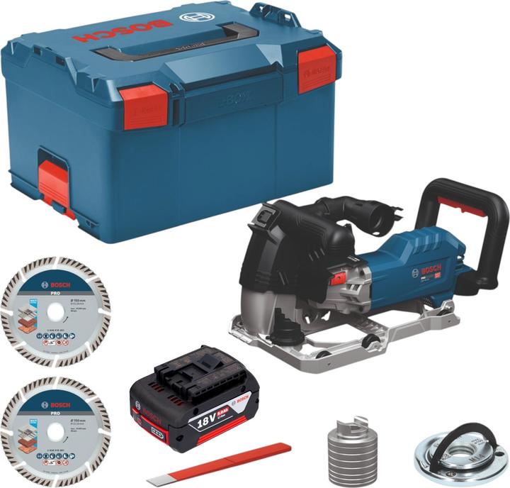 Image du produit Bosch Professional Bosch GNF 18V-40 Akku Mauernutfräse 18 V 40 mm Brushless + 1x Akku 5,0 Ah + L-Boxx - ohne Ladegerät (Rainureuse)