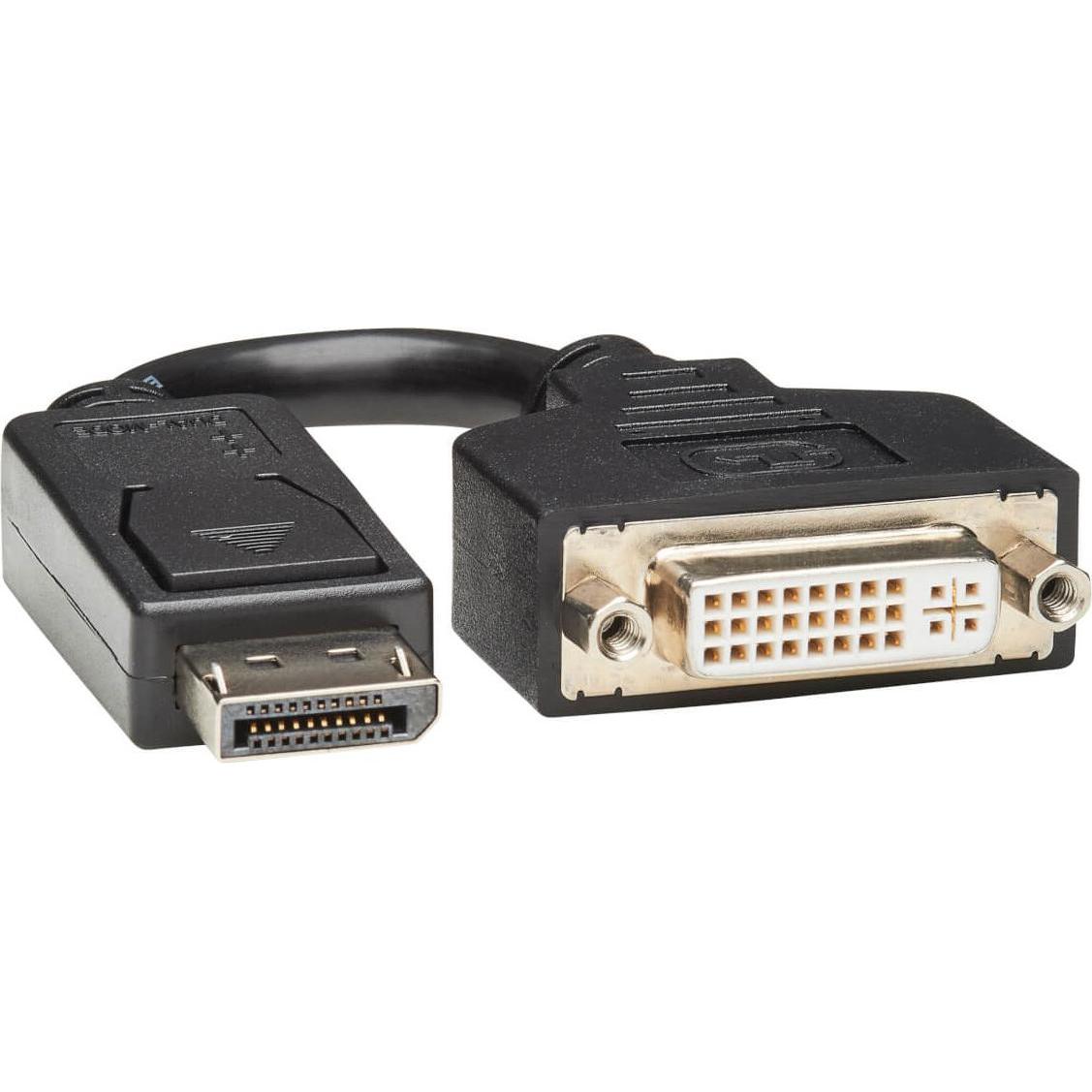 Thumbnail - V7 Displayport-Dvi Adapter-Blk (DVI, 20 cm), Data + Video Adapter, Schwarz
