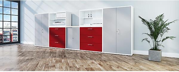 Actual product image Mauser Cabinet combination with suspension file drawers (120 x 43 x 195.5 cm)