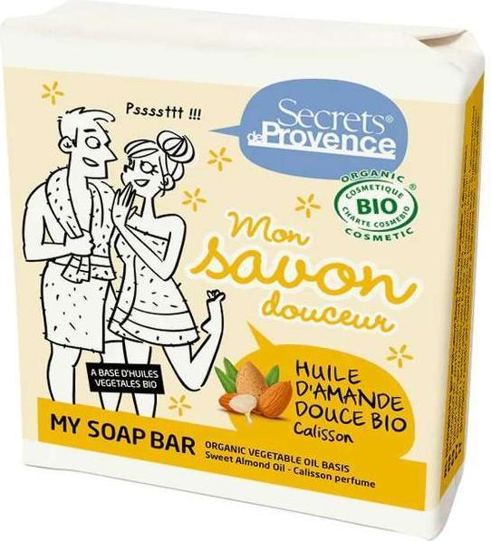 Produktbild Secrets de Provence Sanfte BIO-Seife Mandel & Calisson - 100g - (Seifenlotion)