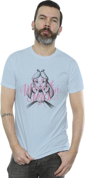 Actual product image Disney Mens Alice In Wonderland In A World Of My Own T-Shirt (S)