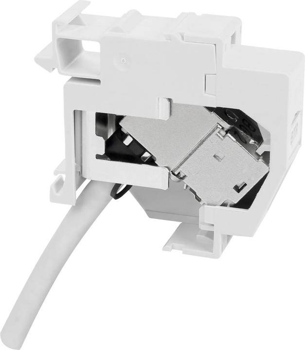 Produktbild Metz Connect Netzwerkdose für Hutschienenmontage 6A 270°