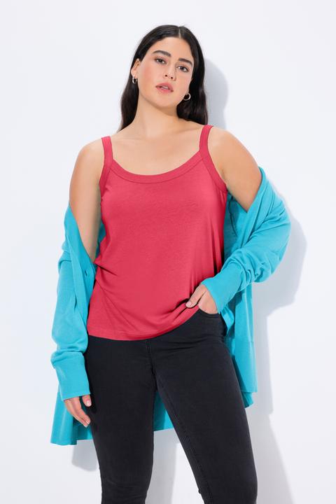 Image du produit Ulla Popken Top spaghetti, jersey doux (60)