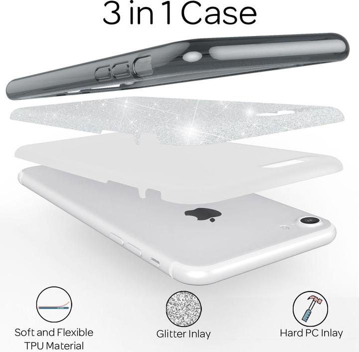 Produktbild Nalia Glitzer Handyhülle (Apple iPhone 7)
