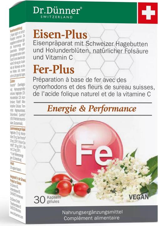 Actual product image Dr. Dünner Iron-Plus Caps (30 pcs., Capsules, 28 g)