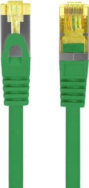 Produktbild Lanberg Patchcord Kat.6a S/Ftp Lszh Cu 0.5m Zielony Fluke Passed (S/FTP, CAT6a, 0.50 m)