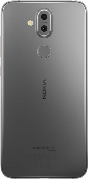 Produktbild Nokia 8.1 (64 GB, Steel, 6.18", Hybrid Dual SIM, 4G)