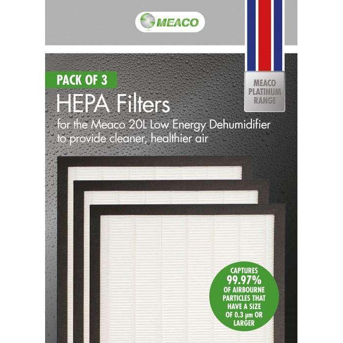 Immagine prodotto Meaco Filtro HEPA 3-pack di 20L a bassa energia (3 x)