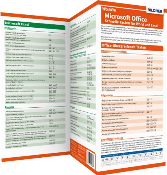 Produktbild Wo&Wie: Microsoft-Office - Schnelle Tasten für Word und Excel (Deutsch, Christian Bildner, Inge Baumeister, 2021)