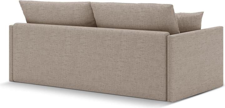 Actual product image Cosmopolitan Design Sofa With Bed Function, "Shannon", 3 Seats, Cappuccino, 209x94x87 Made in Europe (3-seater)