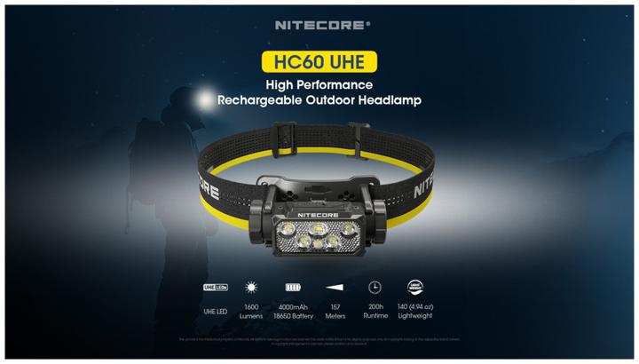 Produktbild Nitecore HC60 UHE (1600 lm)