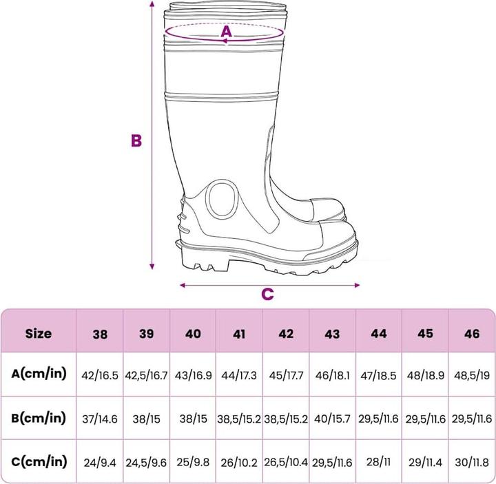Actual product image vidaXL Rubber boots (41)