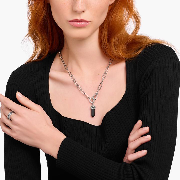 Image du produit Thomas Sabo Pendentif Onyx noir en forme de cristal Argent noirci (Noirci, Argent sterling 925)