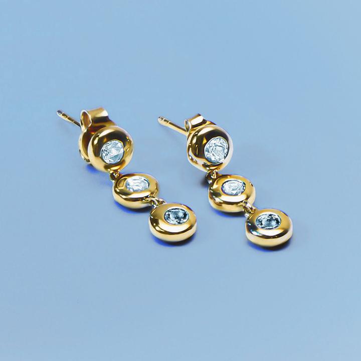 Image du produit Morellato Semipreziose Saxn18 Topaze Boucles d'oreilles pendantes plaquées or (Argent 925)