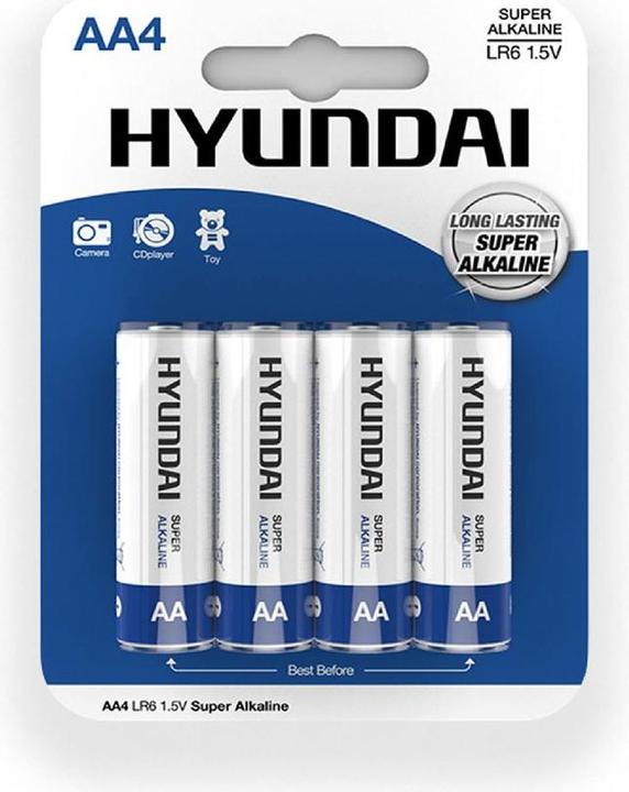 Actual product image Hyundai Super Alkaline AA batteries (4 pcs., AA)