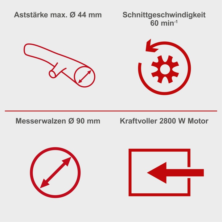 Actual product image Scheppach Electric branch shredder GS60