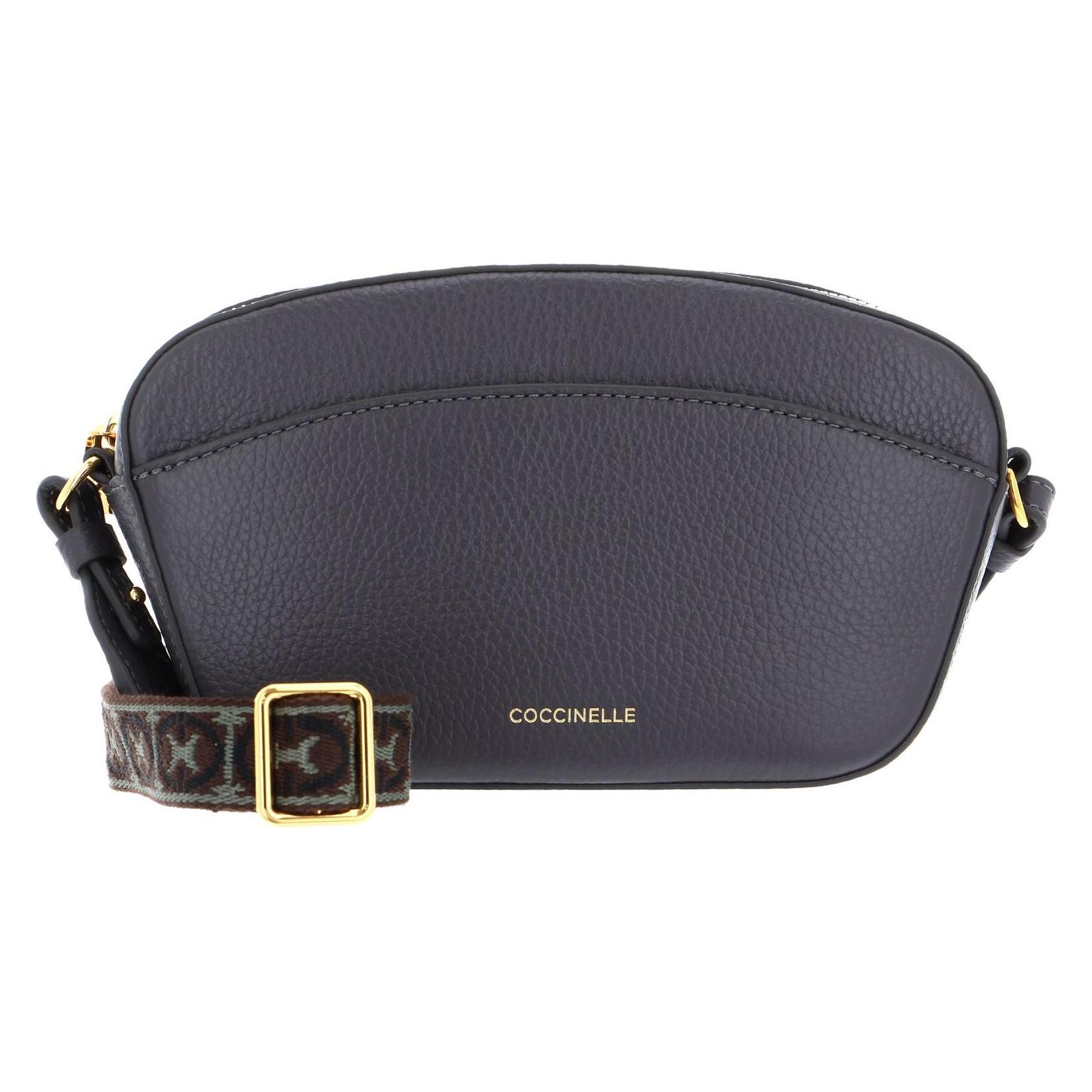Coccinelle, Damen, Handtasche, Enchanteuse Mini Bag Grained Leather, Grau