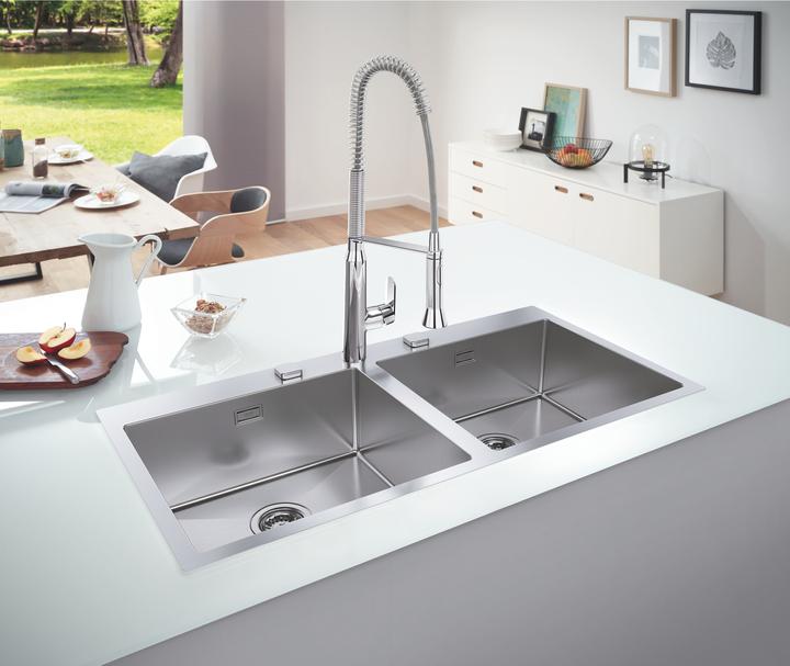 Produktbild Grohe K800 Edelstahlspüle (Aufsatzspülbecken, 49.50 cm, 100.90 cm)