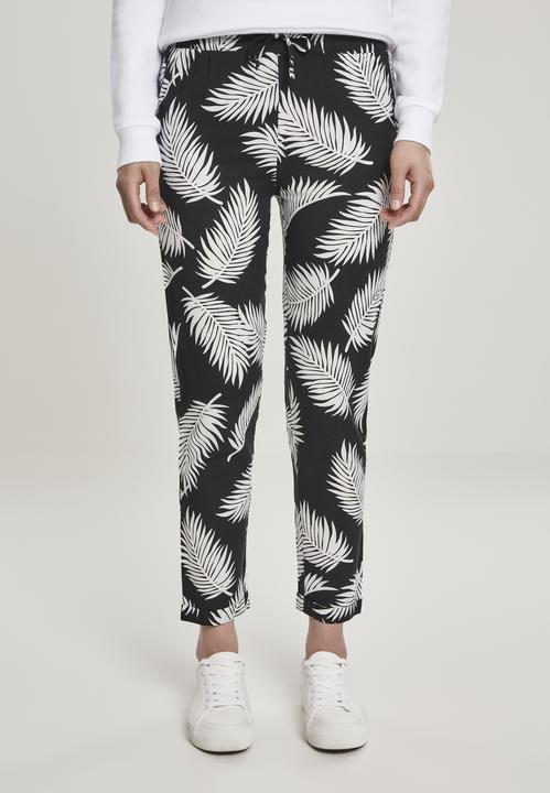 Actual product image Urban Classics Ladies Elastic Waist AOP Pants (S)