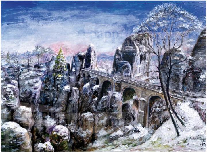 Pappnoptikum 1017 - Sächsische Schweiz - Bastei (Mini-calendrier de l'Avent)