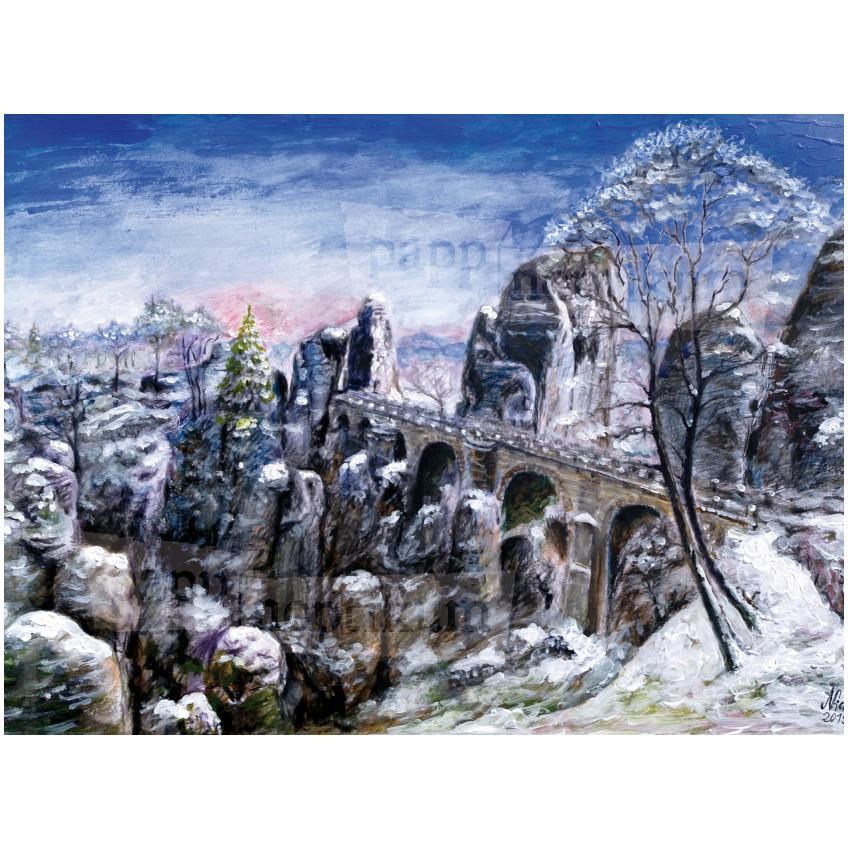 Thumbnail - Pappnoptikum 1016 - Sächsische Schweiz - Bastei (Adventskalender)
