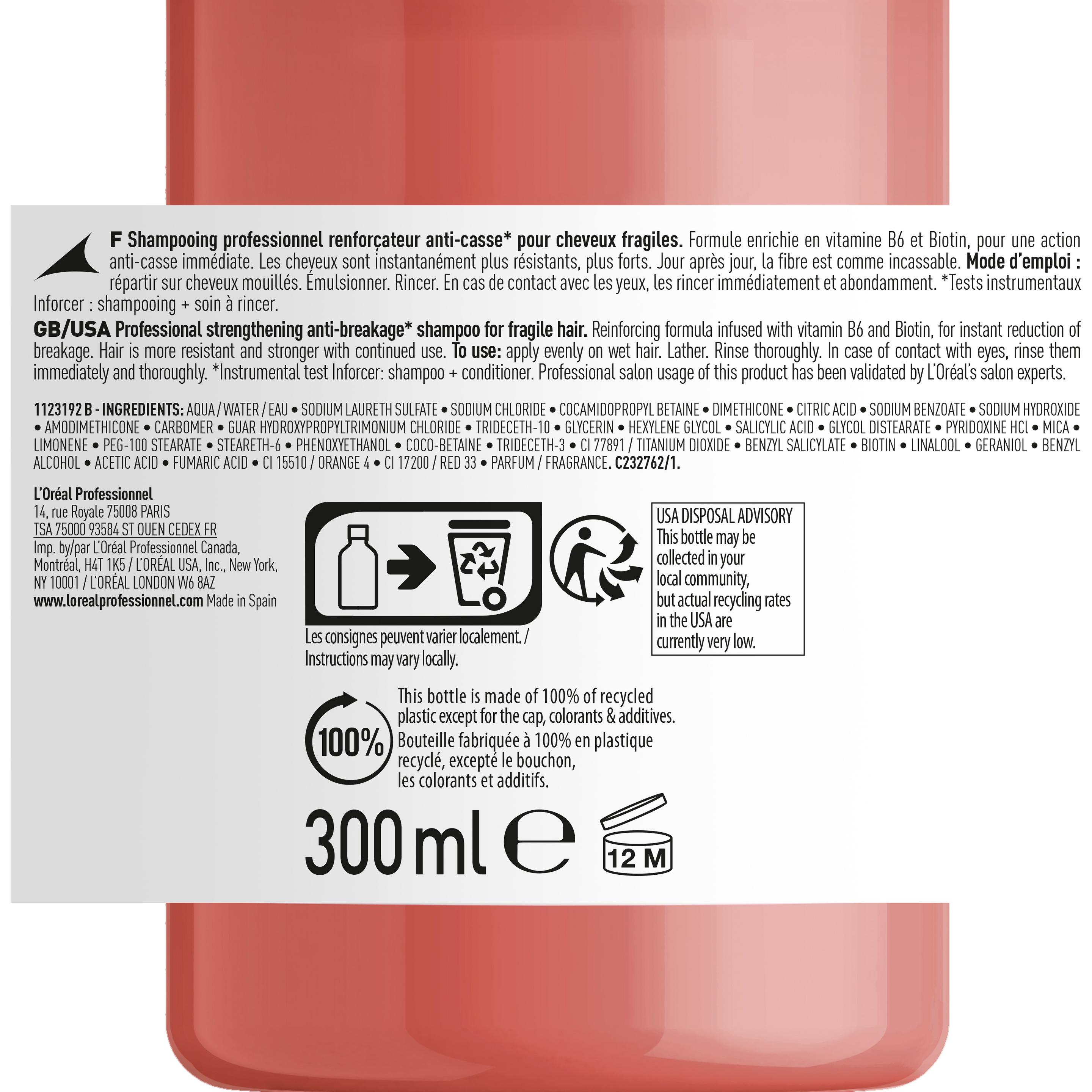 Thumbnail - L'Oréal Professionnel, Shampoo, Série Expert Inforcer - Professional Shampoo (300 ml, Flüssiges Shampoo)