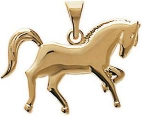 Lara PENDENTIF Plaqué or - CHEVAL (Laiton)