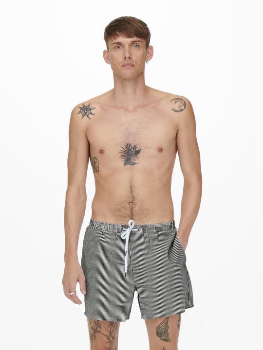 Actual product image Only & Sons Onsted Stripe Seersucker Swim Noos (S)