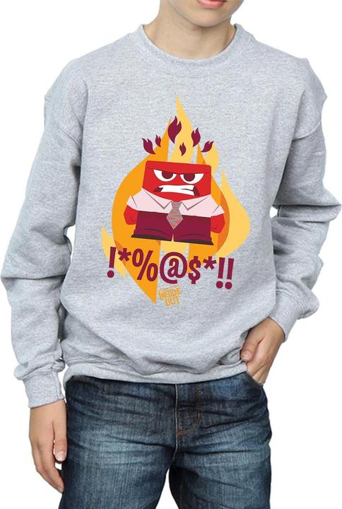 Actual product image Disney Boys Inside Out Fired Up Sweatshirt (140, 146)
