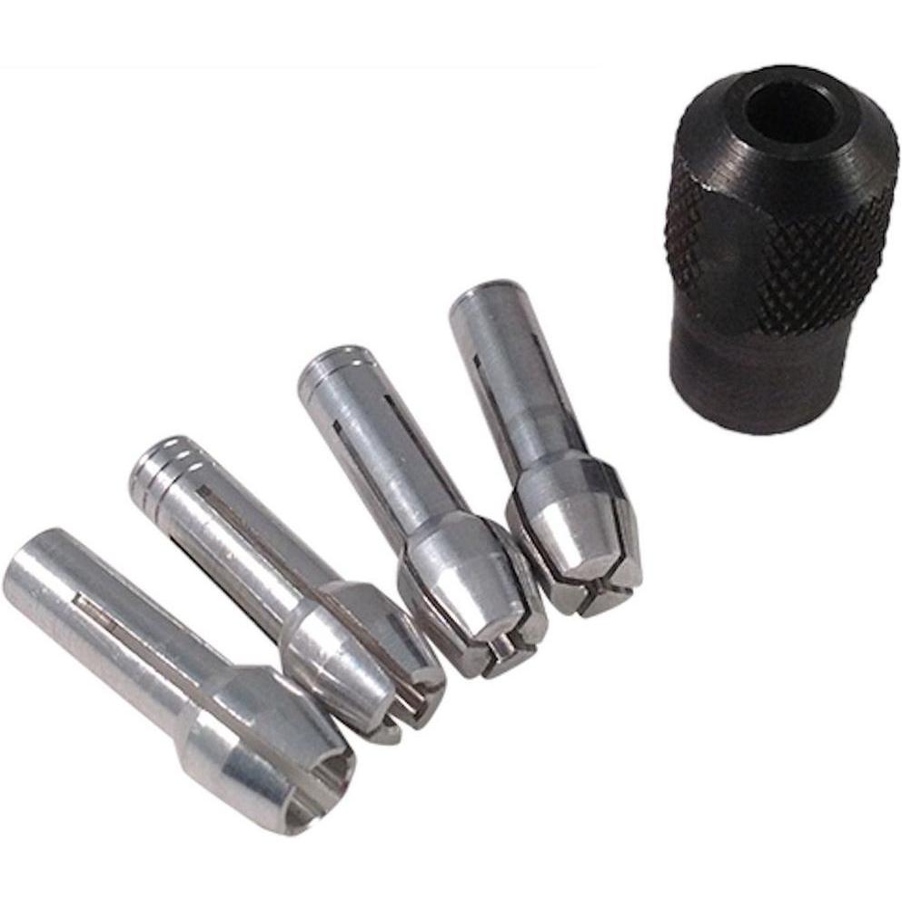 Thumbnail - Dremel, Zubehör Maschine, Spannzangen-Set (Spannmutter, Spannzangen 0,8 / 1,6 / 2,4 / 3,2 mm) (5 Stück)