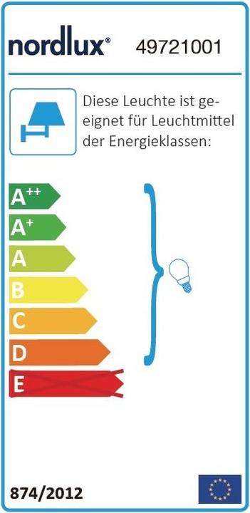 Energy Label Nordlux Outdoor wall lamp Canto Maxi 2 (GU10, IP44)