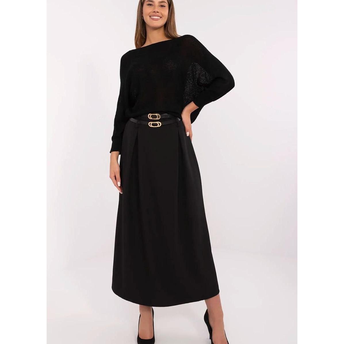Italy Moda, Damen, Röcke, Rock, Schwarz, (94)