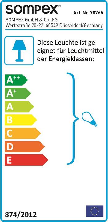 Energie-Label Sompex Baloni (E27)