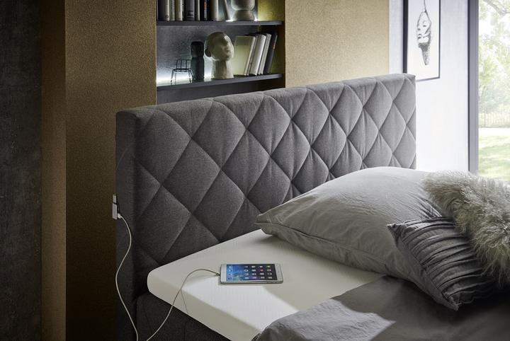 Produktbild Meise Möbel Messina Boxspringbett inkl. Bettkasten mit Bonnellfederkernbox 180x200 cm (180 x 200 cm)