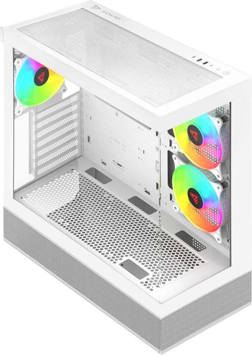 Produktbild Savio SIGMA X1 WHITE Computergehäuse (ATX, ITX, mATX)