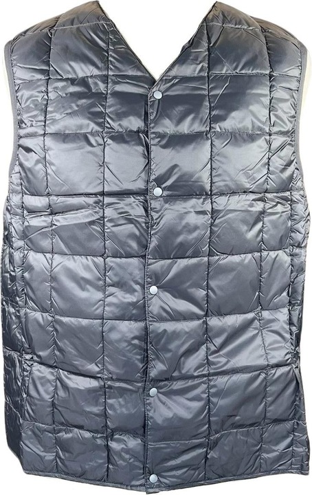 Actual product image Taion sleeveless puffer jacket hi neck w-zip down vest (XL)