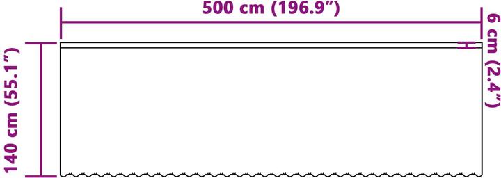 Produktbild vidaXL Spitzenvorhang (500 x 140 cm)