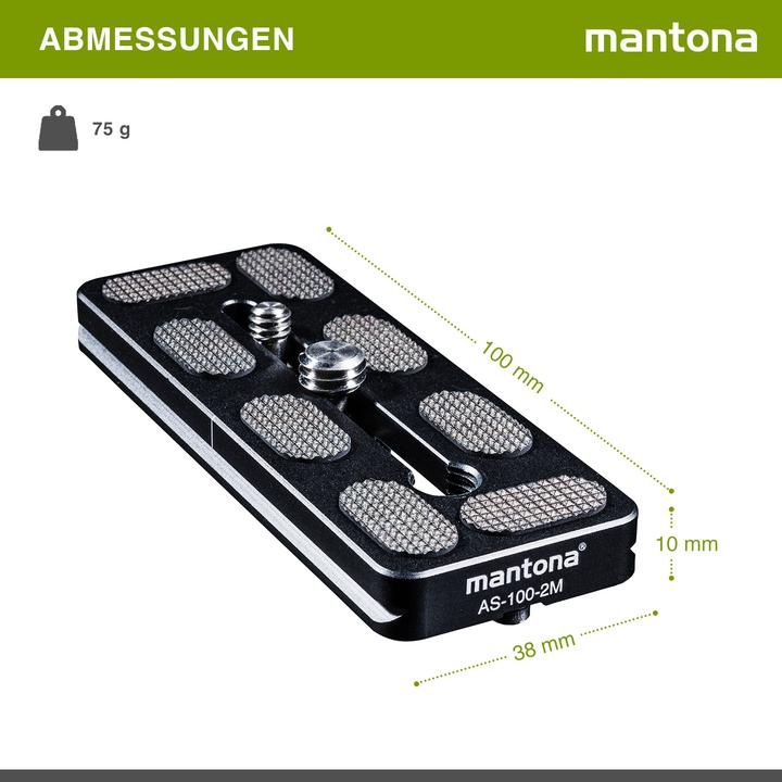 Immagine prodotto mantona AS-100-2M (Piastra a sgancio rapido per treppiede)