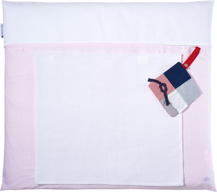 Produktbild nordic coast company Wickelauflage mit abnehmbarem Frotteehandtuch (70 x 80 cm)