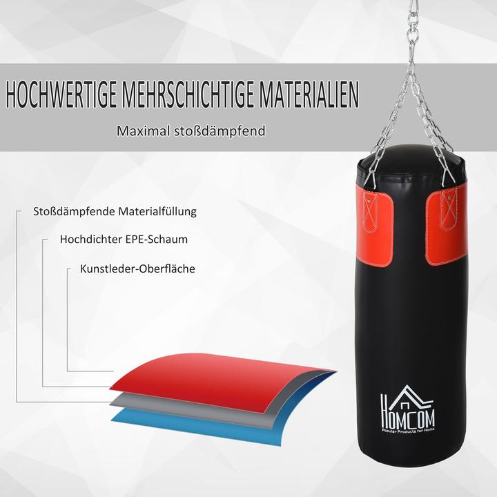 Immagine prodotto Homcom Sacco da boxe con guantoni da boxe (30 cm, 16 kg)