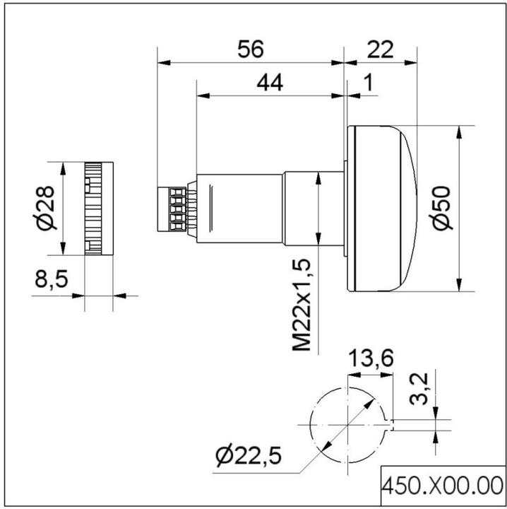 Produktbild Werma LED-Summer-Kombination 24Vdc rot